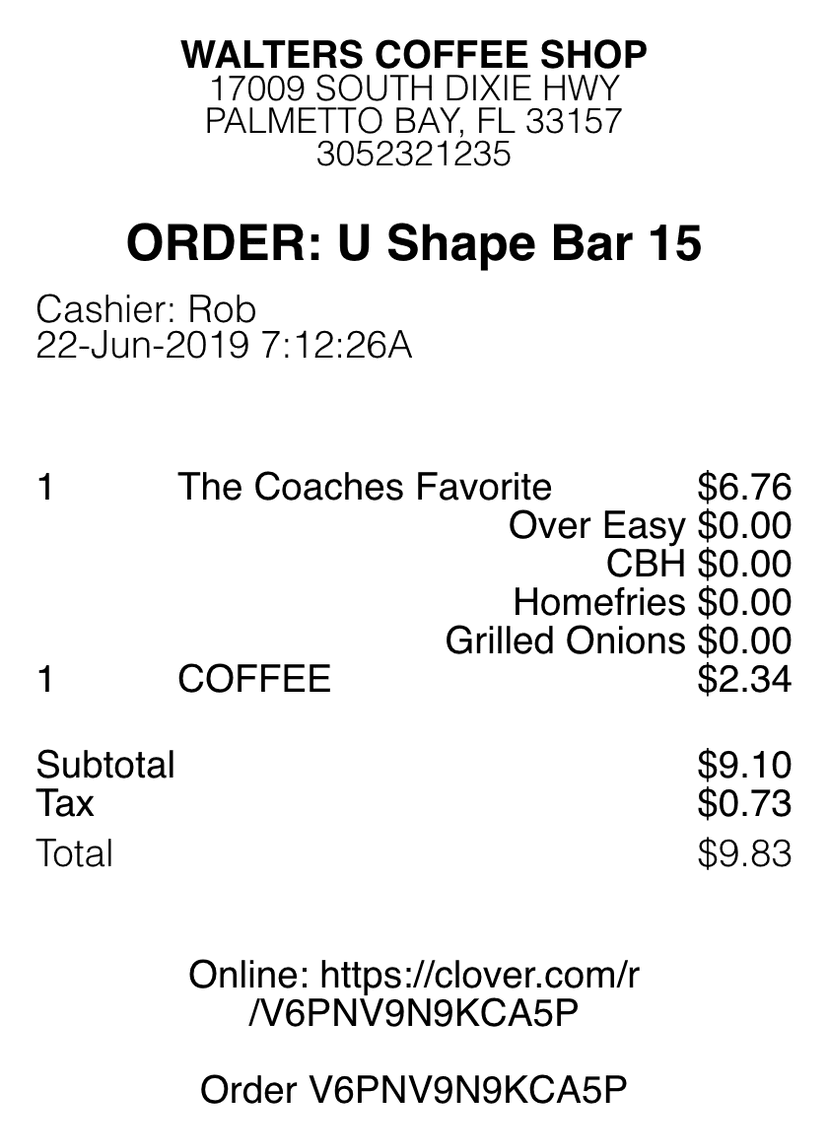 Free Coffee Shop Receipt Generator | MakeReceipt | MakeReceipt.ai