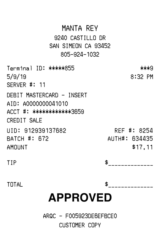 Free Credit Card Receipt Generator | receipt.dev | makereceipt.ai